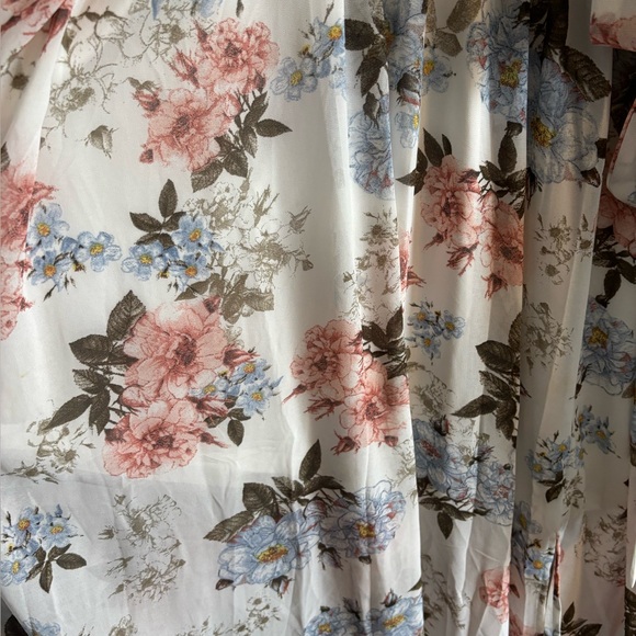 Kia Kimono Maxi Dress | White Floral - Picture 4 of 6